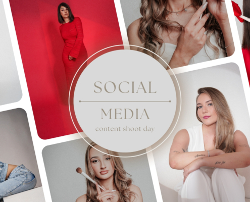 Social Media Content Shooting in Salzburg als kreative Kooperation zwischen Fotograf und Makeup Academy.